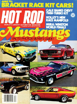 HOT ROD 1978 DEC - RARE 454 AMARILLO, BANKS,  MUSTANGS